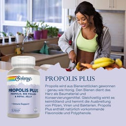 Solaray Propolis Plus - 90 veg. Kapseln