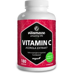 Vitamaze Vitamin C Acerola Extrakt - 180 Kapseln