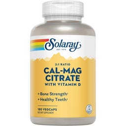 Solaray Cal-Mag Citrate - 180 Kapseln