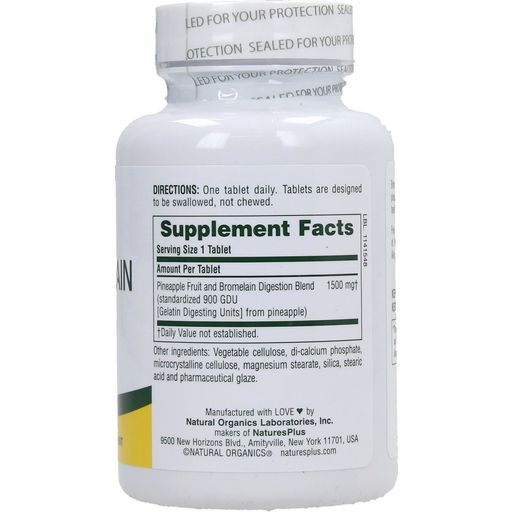 NaturesPlus® Ultra Bromelain - 60 Tabletten