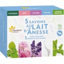 Fleurance Nature Set of 5 Donkey Milk Soaps - 500 g