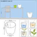 Lechuza Pflanzgefäß CLASSICO Color 21