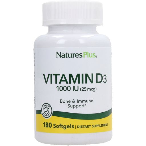 NaturesPlus® Vitamin D3 1000 IE Softgels - 180 softgele