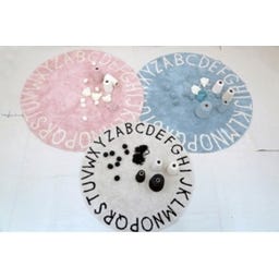 Lorena Canals Runder Baumwoll-Teppich ABC