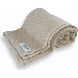 Lovely Linen Baumwolldecke Double 220  x  240 - Natural