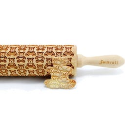 folkroll Teigrolle Teddybären