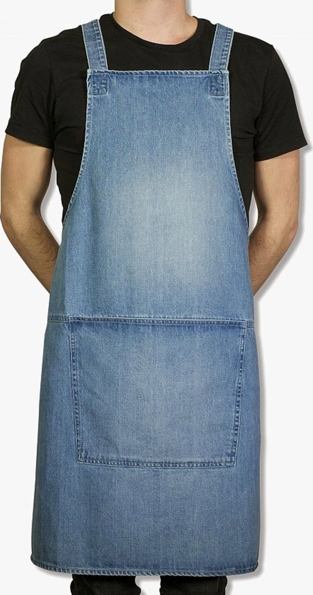 Dutchdeluxes Suspender Schürze Denim - Blue