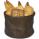Dutchdeluxes Brotkorb aus Leder - vintage brown