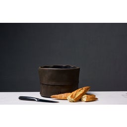 Dutchdeluxes Brotkorb aus Leder - vintage brown