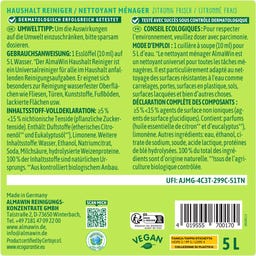 AlmaWin Haushaltreiniger Zitrone - 5 l