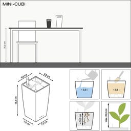 Lechuza Tischgefäß MINI CUBI Premium