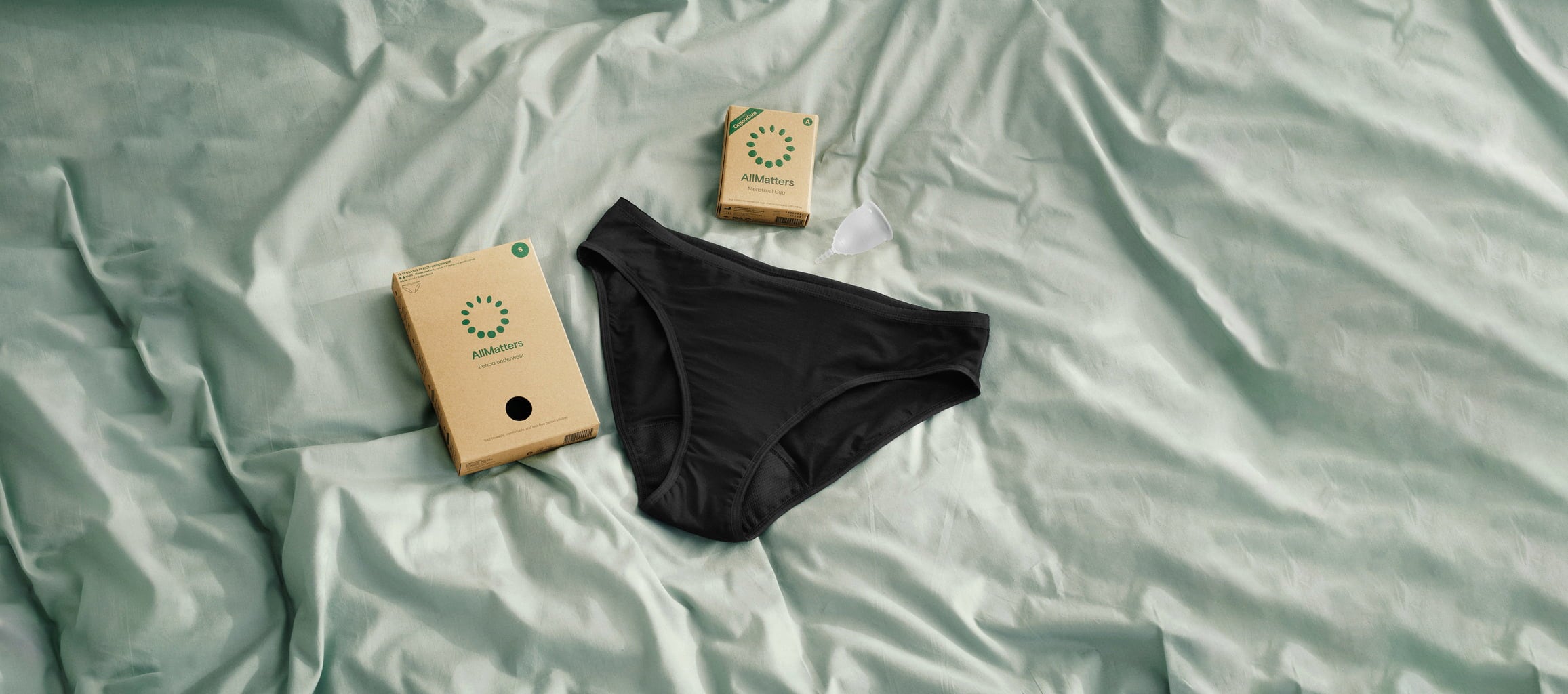 AllMatters Period Underwear Bikini Black - M Black (1 Stk)