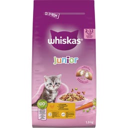 Whiskas Trocken Junior mit Huhn - 1.900 g