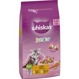 Whiskas Trocken Junior mit Huhn - 1.900 g