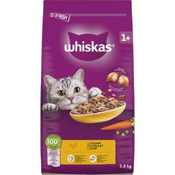 Whiskas Trocken mit Huhn 1+ - 3,80 kg