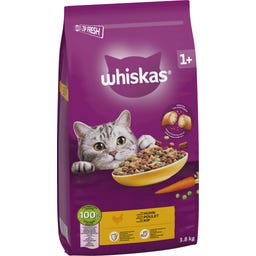 Whiskas Trocken mit Huhn 1+ - 3,80 kg