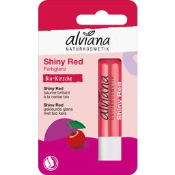 alviana Naturkosmetik Lippenpflegestift Shiny Red - 4,50 g