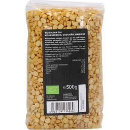 Chana Dal - Kichererbsen, geschält und halbiert Bio