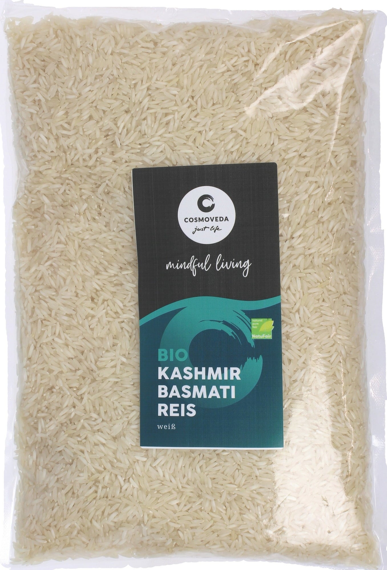 Kashmir Basmati Reis weiß Bio, 1 kg