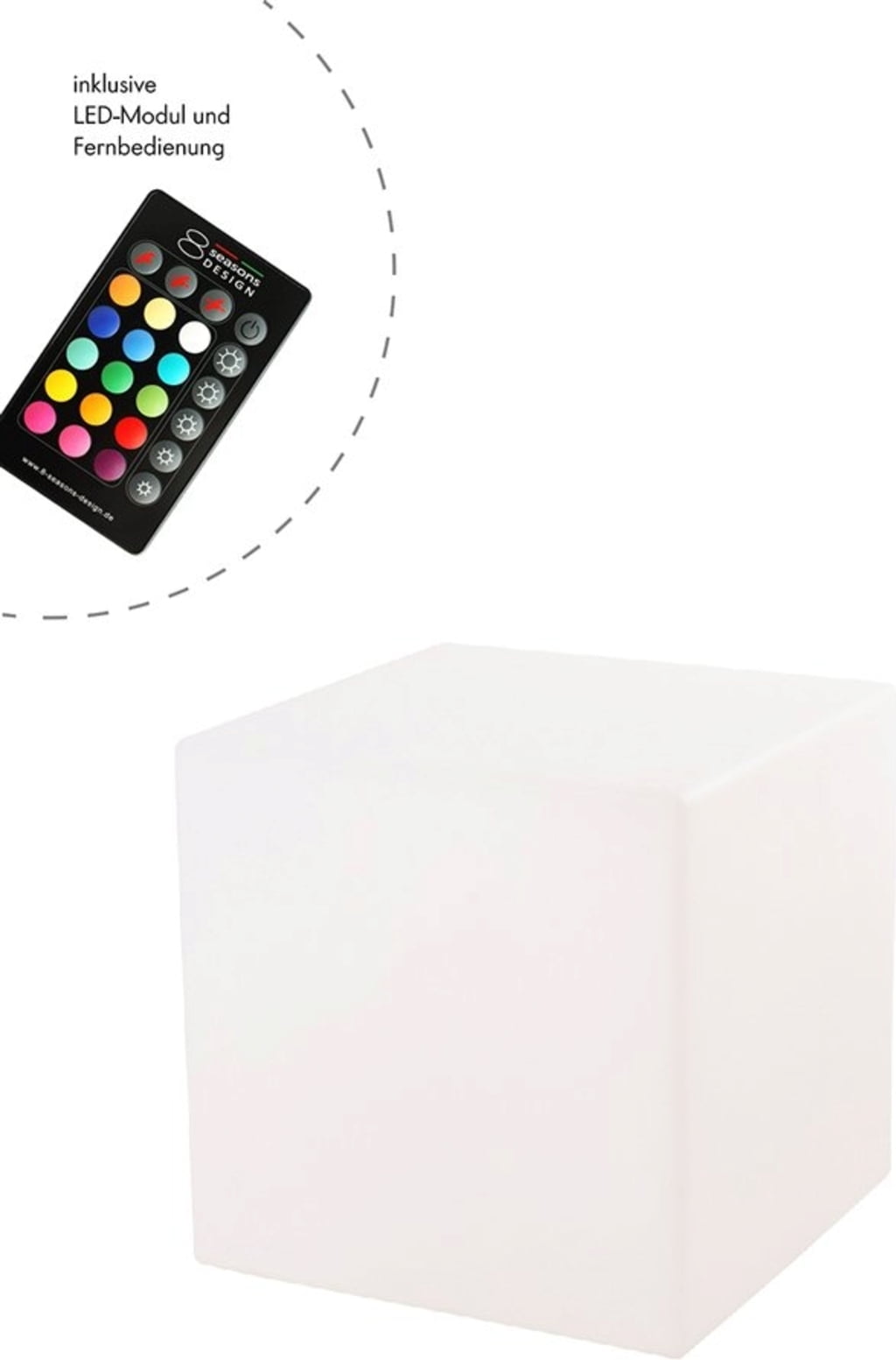 8 seasons design Leuchtwürfel Shining Cube (RGB)