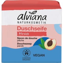 alviana Naturkosmetik Feste Duschseife Pfirsich - 100 g