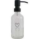 Seifenspender Herz transparent, 250 ml