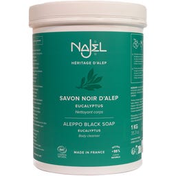 Najel Schwarze Aleppo-Seife mit Eukalyptus - 1 kg
