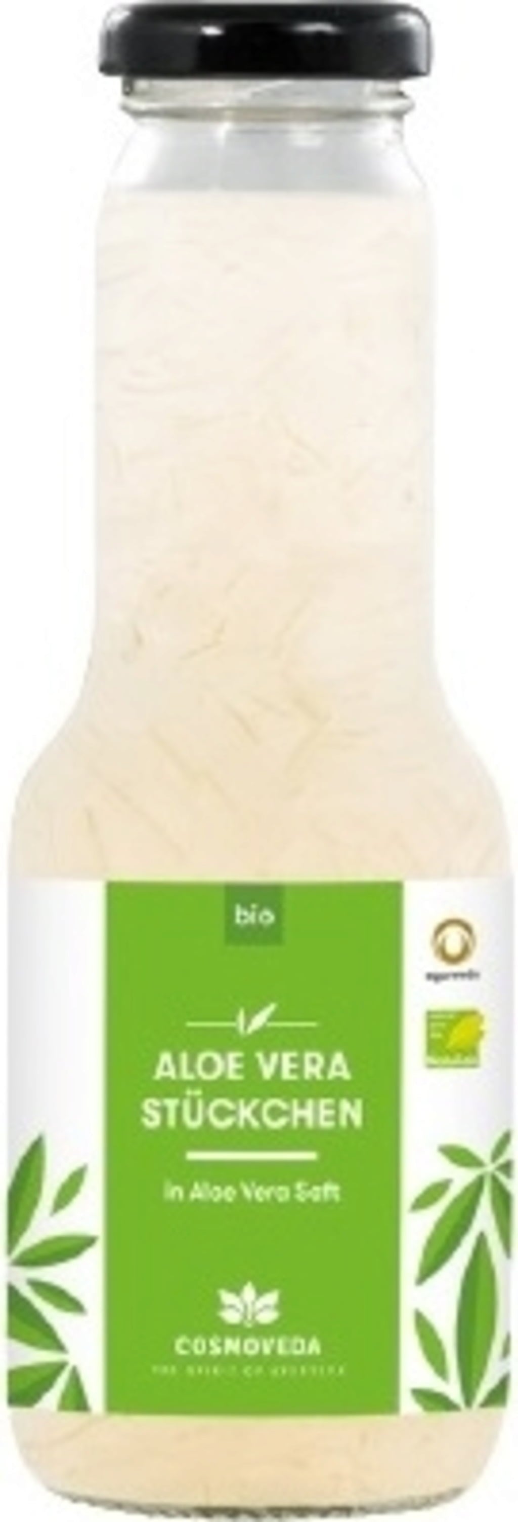 Aloe Vera Stückchen in Aloe Vera Saft Bio, 300 ml