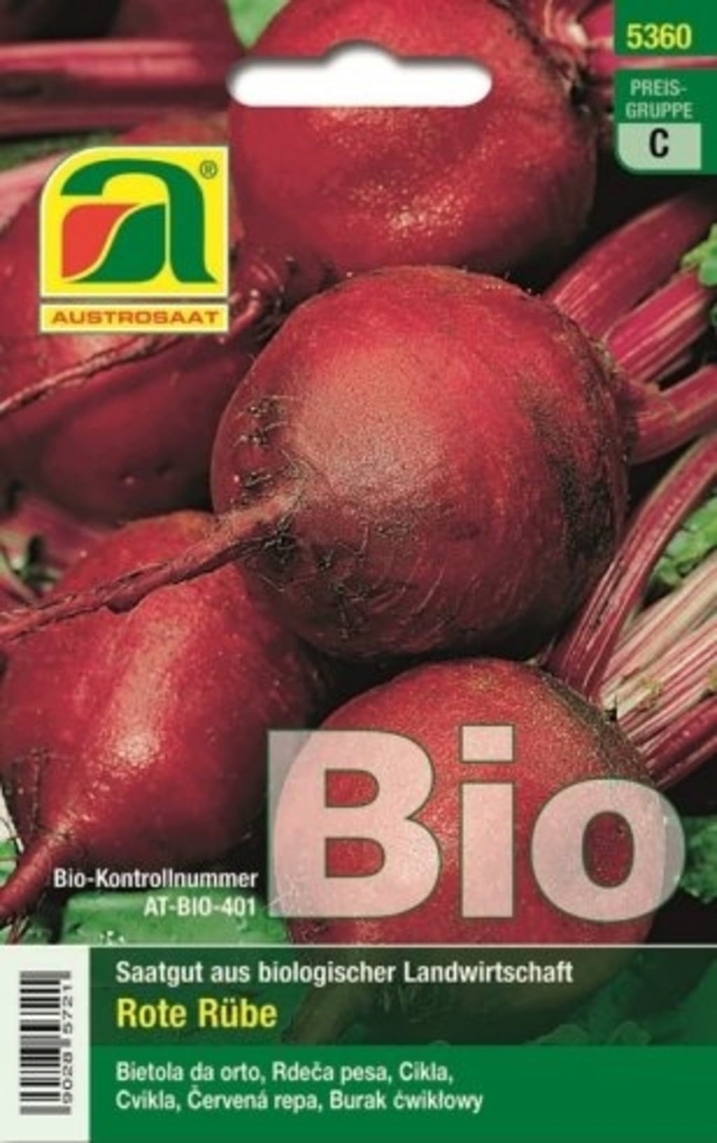 AUSTROSAAT Bio Rote Rübe Detroit 2 - 1 Pkg