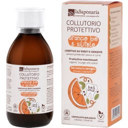 La Saponaria Schützendes Mundwasser Orange & Xylitol - 250 ml