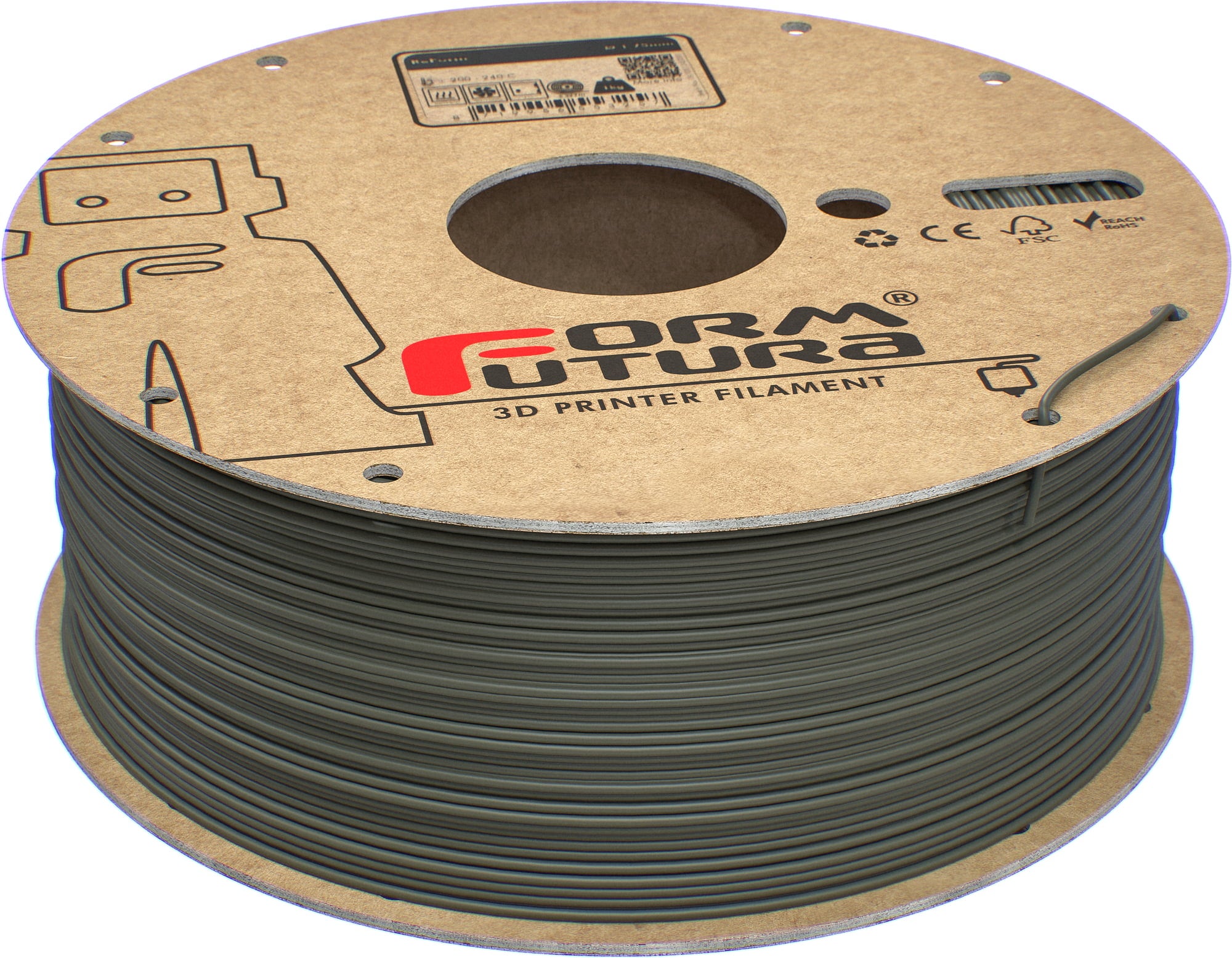 Formfutura ReForm - rPLA Moss Grey - 1,75 mm / 1000 g