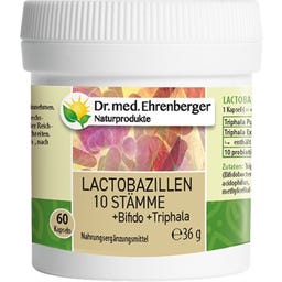 Dr. Ehrenberger Lactobacillus 10 Stämme - 60 Kapseln