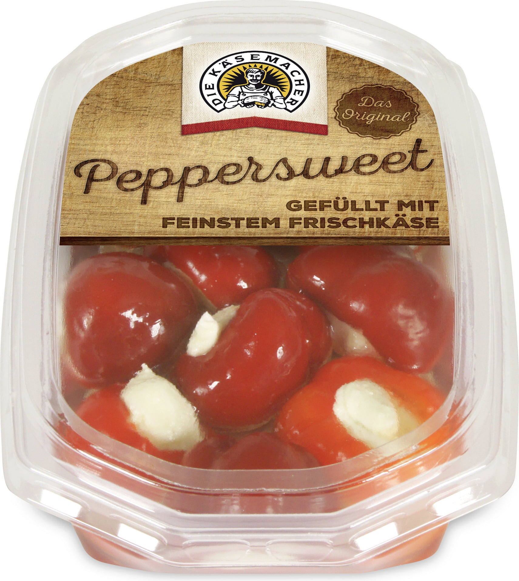 Die Käsemacher Peppersweet gefüllt mit Frischkäse