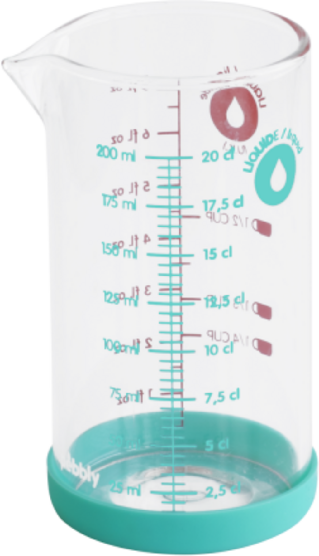 Messbecher aus Glas, 0,2 Liter