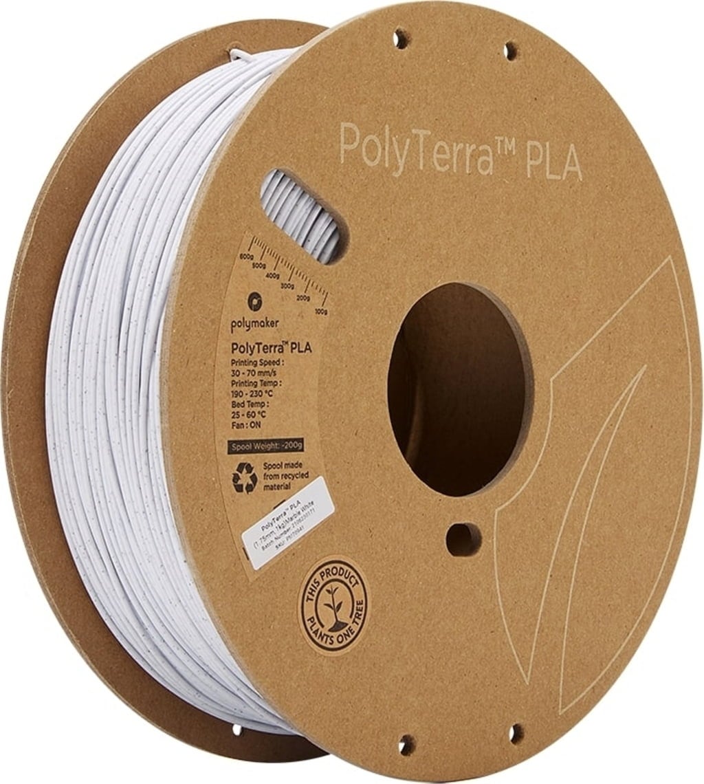 Polymaker PolyTerra PLA Marble White - 1,75 mm / 1000 g