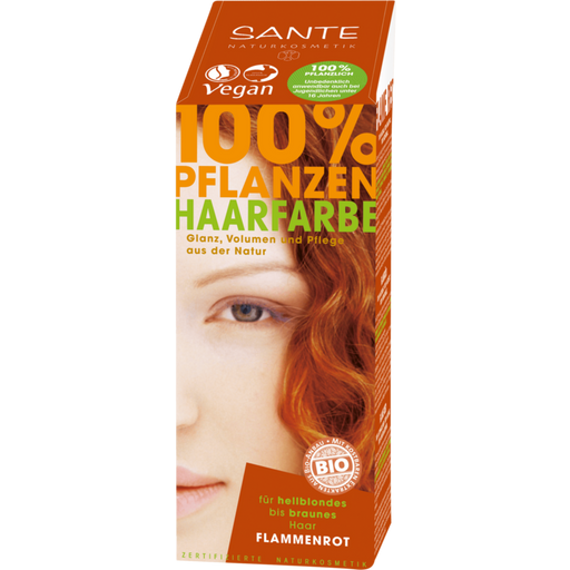 SANTE Naturkosmetik Pflanzen-Haarfarbe Flammenrot - 100 g