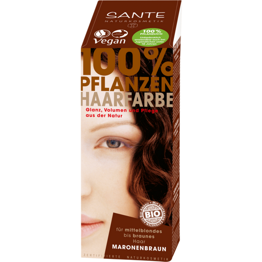 SANTE Naturkosmetik Pflanzen-Haarfarbe Maronenbraun - 100 g