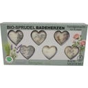 Bio Sprudelbadeherzen 6er Set