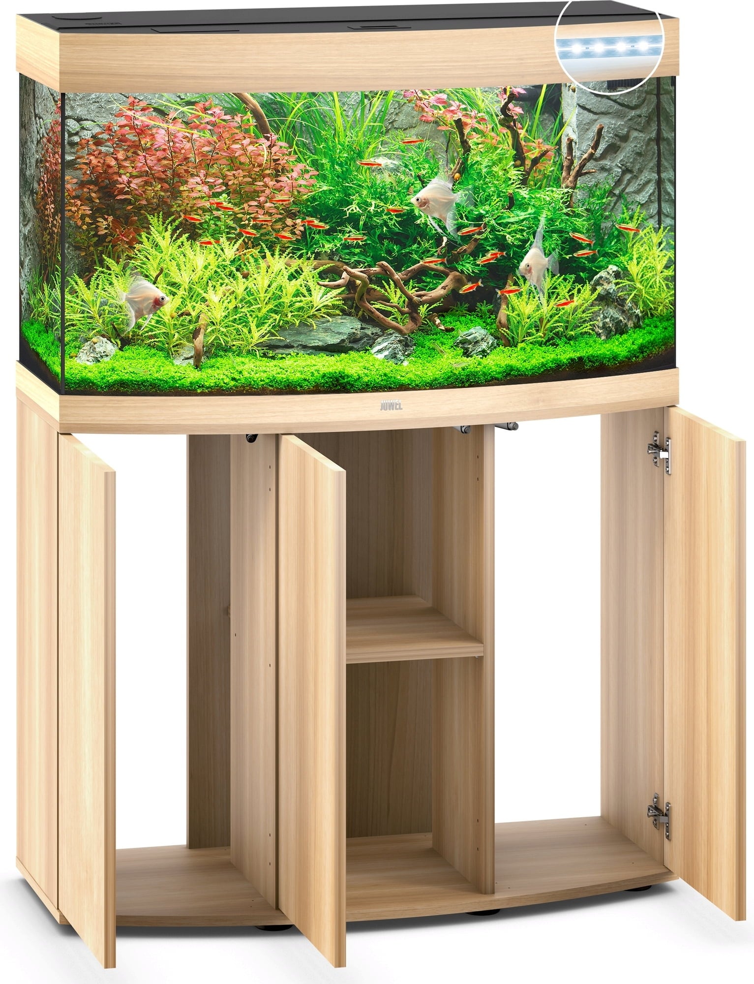 Juwel Vision 180 LED Kombination - helles Holz