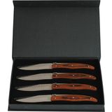 Berndorf Steakmesserset 4 tlg. Griff Paccawood