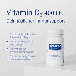 Pure Encapsulations Vitamin D3 400 I.E. - 120 Kapseln