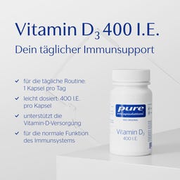 Pure Encapsulations Vitamin D3 400 I.E. - 60 Kapseln