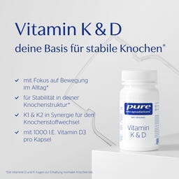 Pure Encapsulations Vitamin K & D - 60 Kapseln