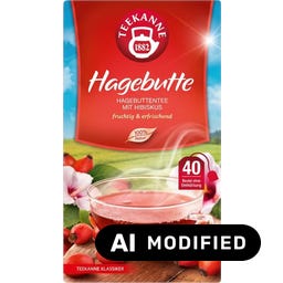 TEEKANNE Hagebutte - 40 Doppelkammerbeutel