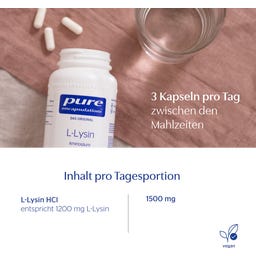 Pure Encapsulations L-Lysin - 90 Kapseln