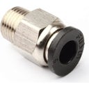 Metal Threaded Push-fit Conector, 6 mm
