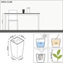 Lechuza Tischgefäß MINI CUBI Premium