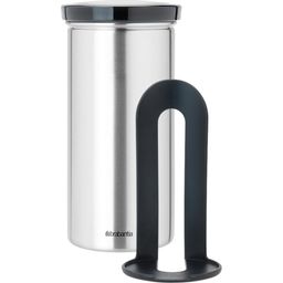 Brabantia Vorratsdose für 18 Kaffeepads - schwarzer Deckel