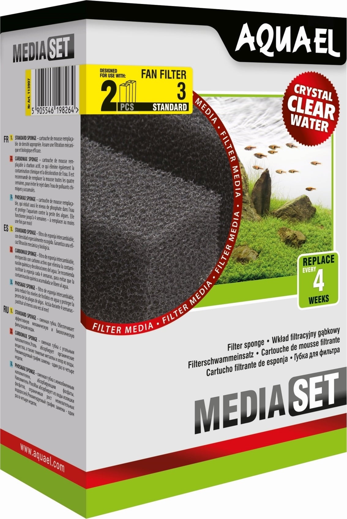 Filterschwamm STANDARD für FAN Plus Filter, FAN 3 plus (2 stk)