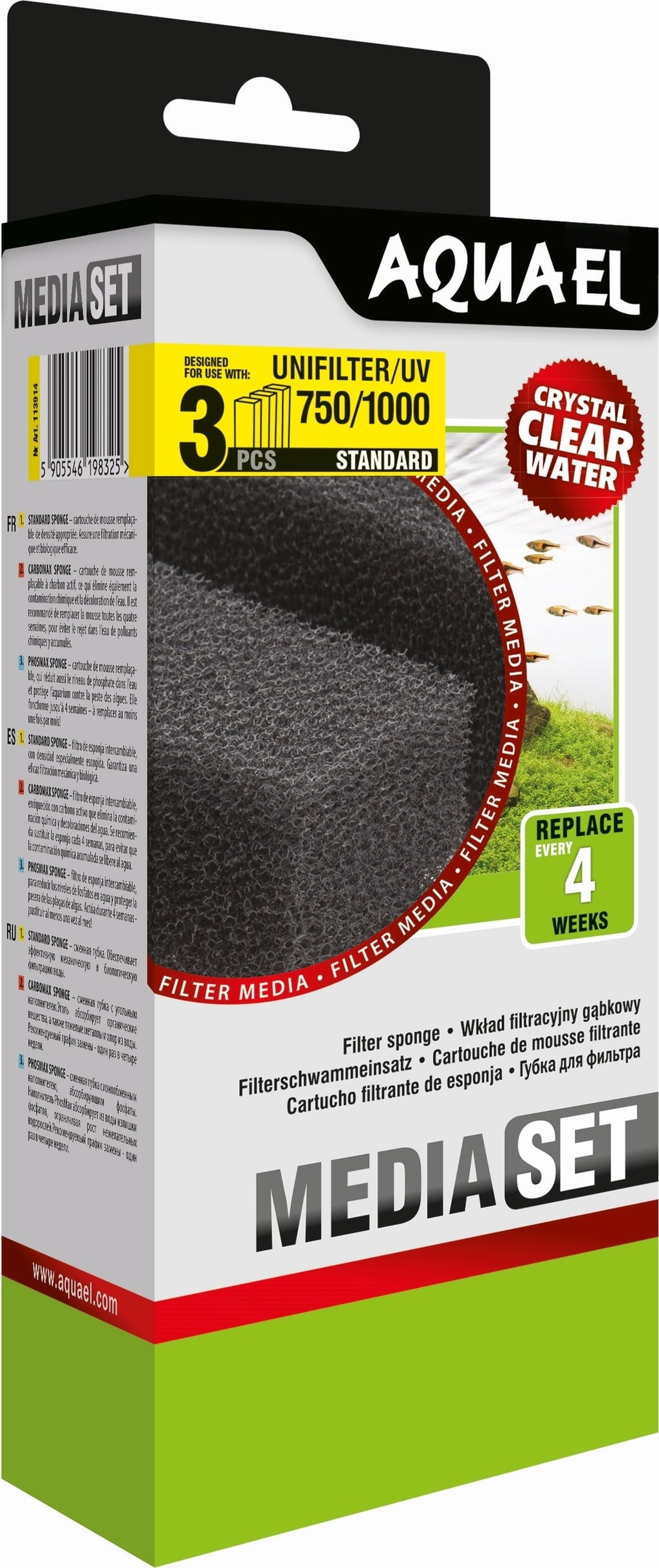 AQUAEL Filterschwamm STANDARD für UNI UV Filter